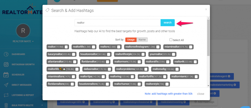 search&addhashtags